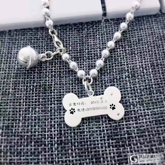 送给爱犬的礼物_项链