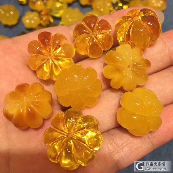 0-3g南瓜珠，样样顶瓜瓜，都是手工雕刻和抛光，均无杂裂，共270多克，可以随便..._琥珀蜜蜡
