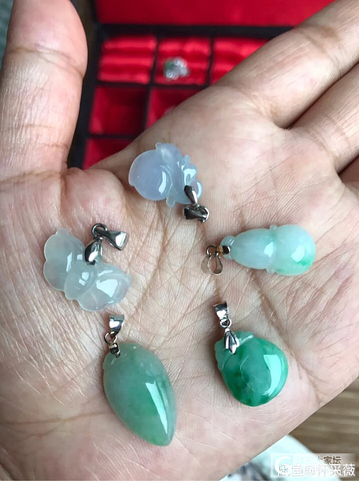 翡翠小吊坠，一堆小可爱_吊坠翡翠