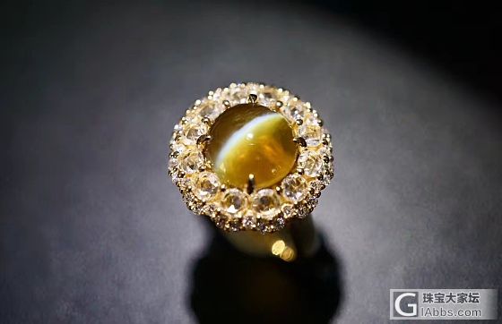 ##中颐天然斯里兰卡金绿猫眼戒指##  4.66ct_戒指猫眼金绿宝石中颐彩色宝石