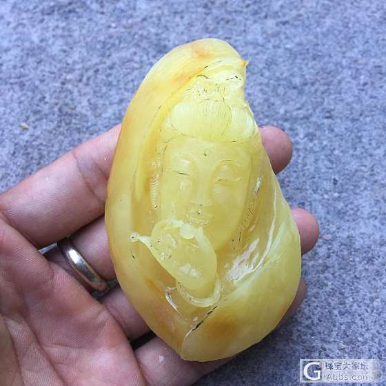 【观音】一叶一菩提，蜕变……_琥珀蜜蜡
