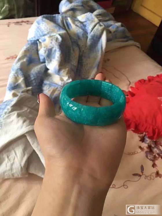 一红一绿_手镯手排天河石翡翠南红