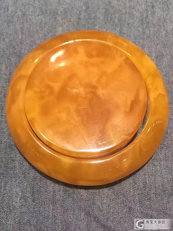 圈口56.2mm纯天然蜜蜡鸡油红花蜡手镯一套，颜色蜡质绝对是极品的，开这么多手镯..._手镯琥珀蜜蜡
