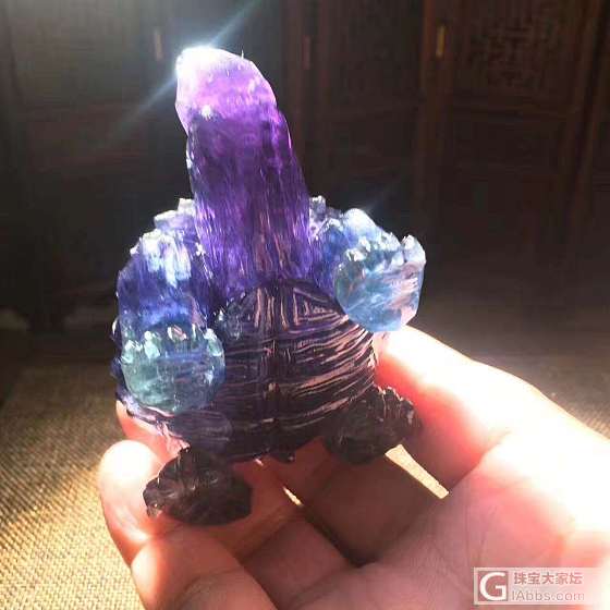 七彩萤石乌龟🐢_摆件萤石