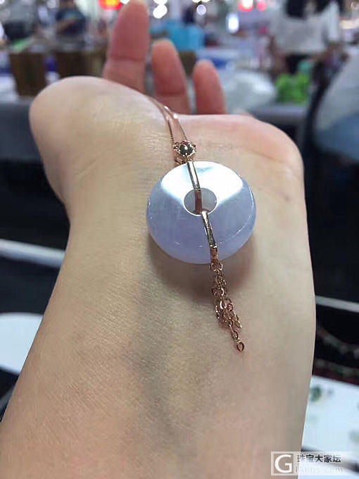 紫罗兰平安扣_翡翠颈饰