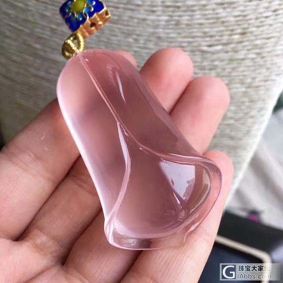 极品粉晶玉兰花吊坠_吊坠粉晶