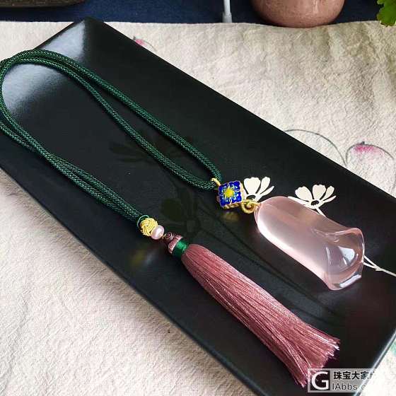 极品粉晶玉兰花吊坠_吊坠粉晶
