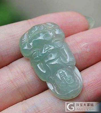 .7.11【花好月圆翡翠阁】几尊翡翠A货观音和佛公。_挂件翡翠