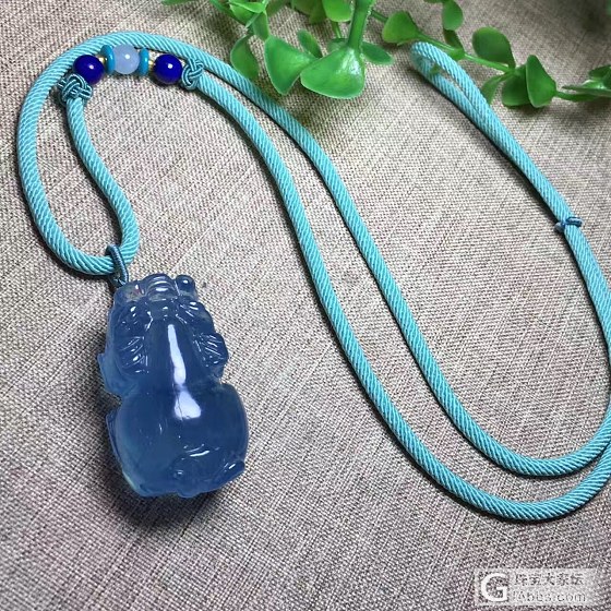 海蓝宝貔貅吊坠_挂件海蓝宝