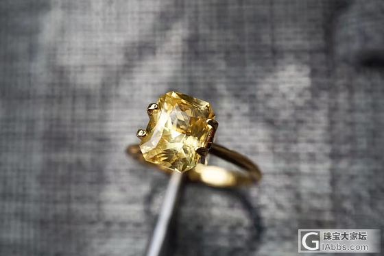 ##中颐和天然无烧黄色蓝宝石##  3.04ct_刻面宝石蓝宝石中颐彩色宝石