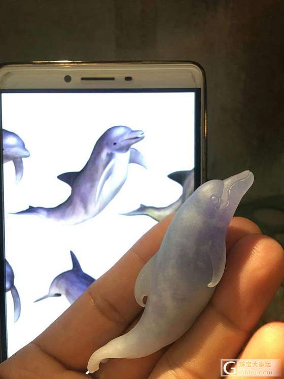 小海豚_挂件翡翠