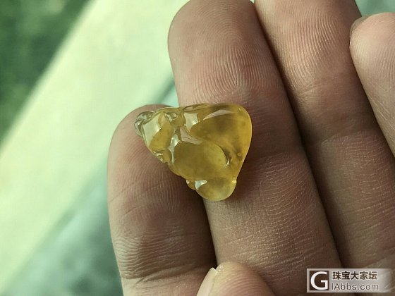 小松鼠_戒面翡翠