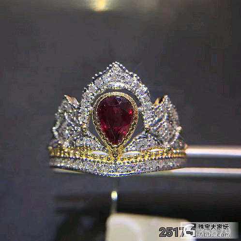 【金属】18K【品名】红宝石戒指【数据】石重:0.62ct  钻石:29.6份 ..._戒指红宝石