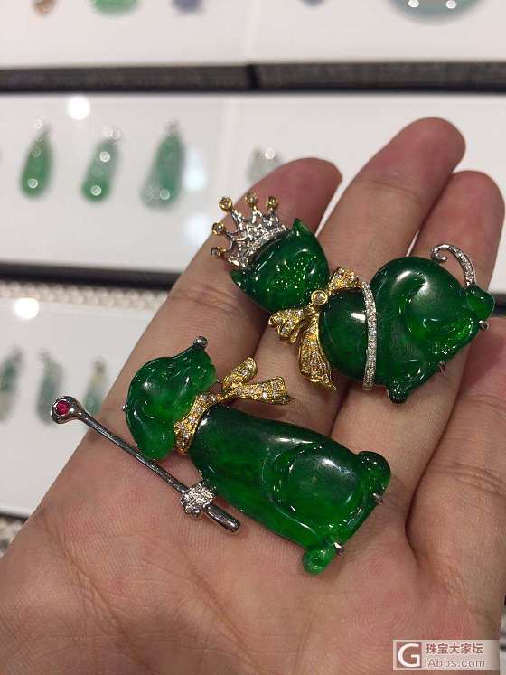 莫谷珠宝，冰种满色创意设计_设计翡翠