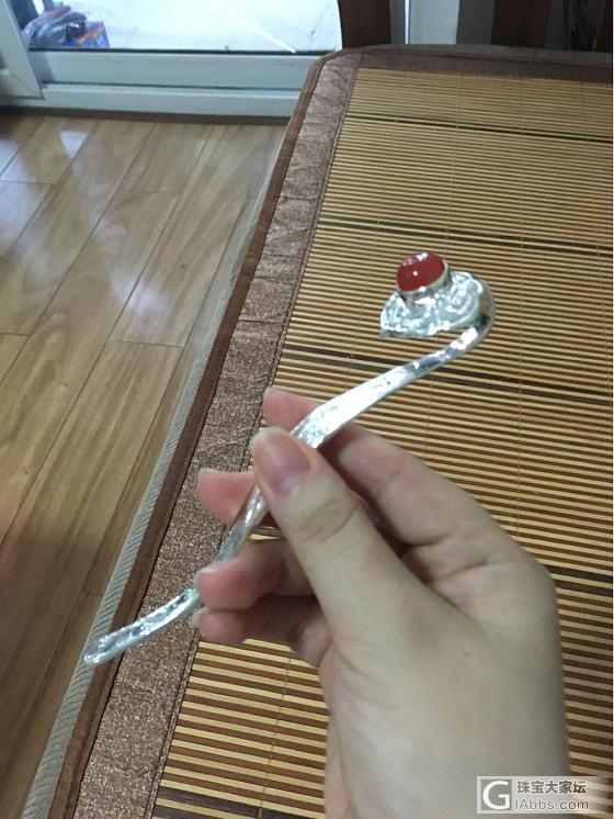 如意如意，随我心意，快快显灵_南红把玩件银
