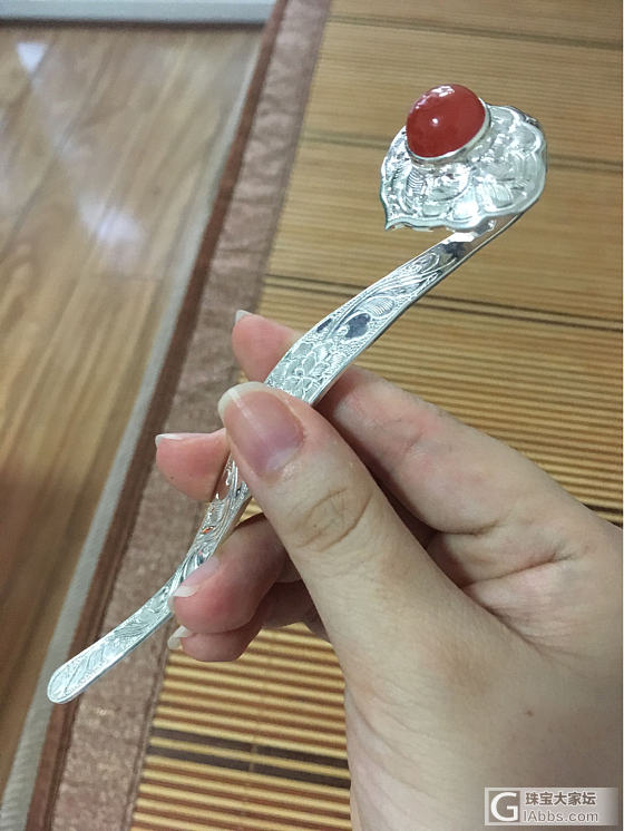 如意如意，随我心意，快快显灵_南红把玩件银