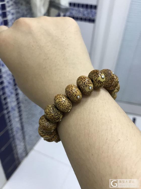 镶嵌银钉，无聊中108拆了，串了几串单串玩玩～_珠串菩提子银