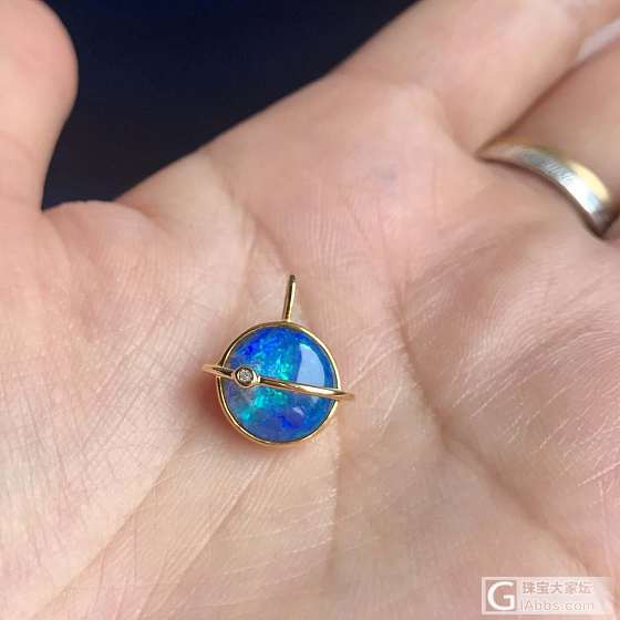 欧泊的小星球吊坠_吊坠欧泊