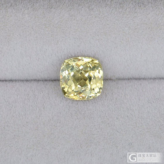 1.28ct 非洲 金绿色 方枕形 方形 全净 金绿宝石 戒指 镶嵌定制_刻面宝石金绿宝石