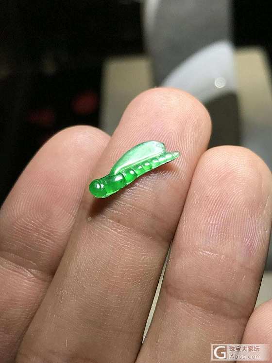 小蜻蜓_戒面翡翠