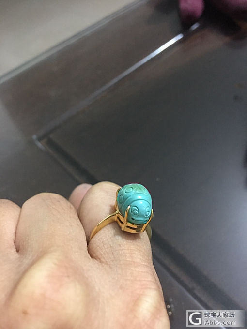 第一颗绿松_戒指松石