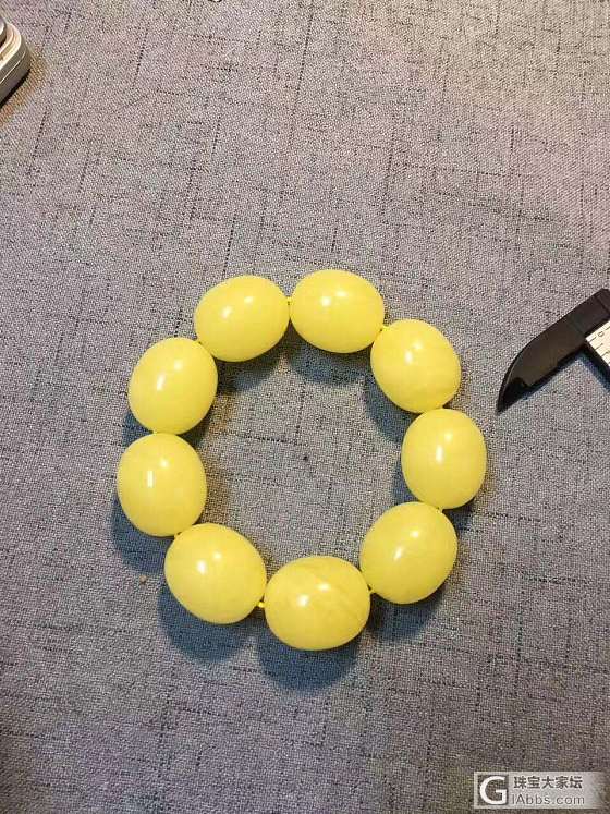 61.8克，全蜜蜡枣珠子手串，完美品质，同一块料子，颜色匀称，蜜蜡超实，难得的精..._琥珀蜜蜡