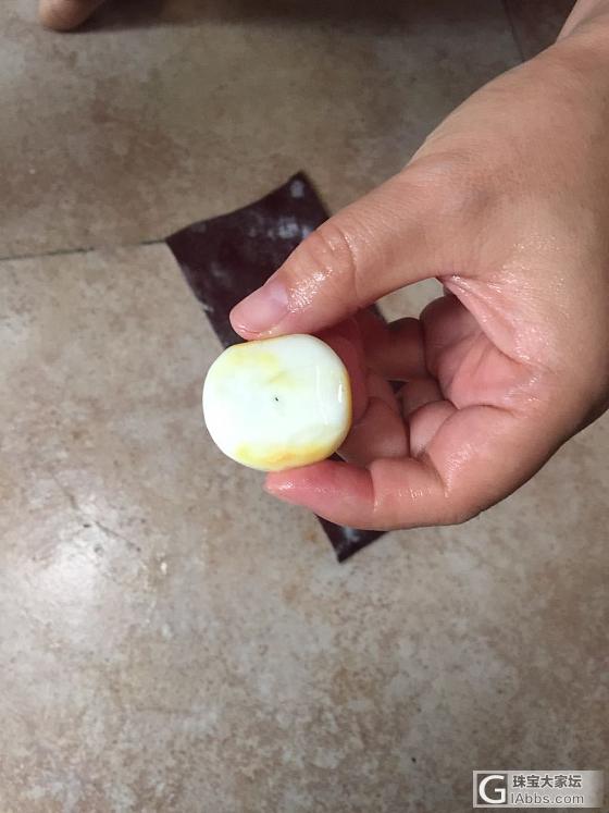 手工磨了一块白蜜，感觉还不错，😜😜😜_打磨蜜蜡