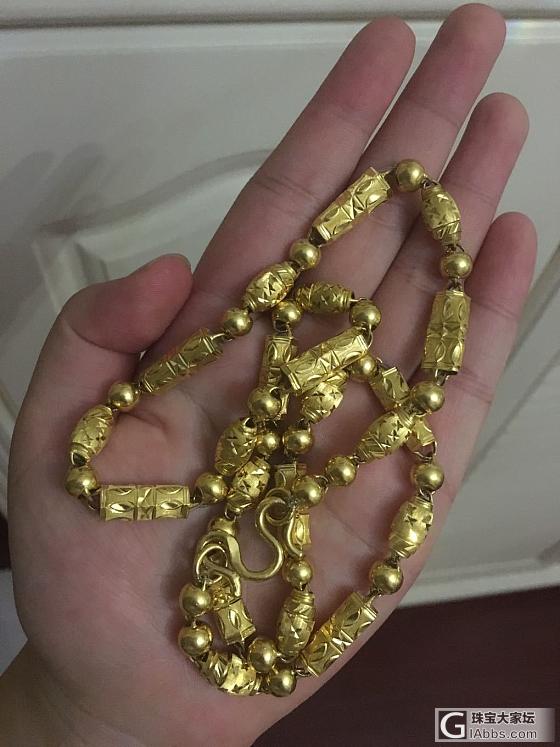 我说想打镯子，老公就说把他压箱底的狗链子拿去融了，目标100克，还差50克，以前..._金