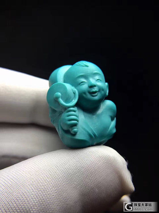 童趣，你就说萌不萌？！！_挂件松石