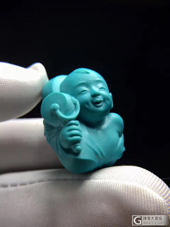 童趣，你就说萌不萌？！！_挂件松石