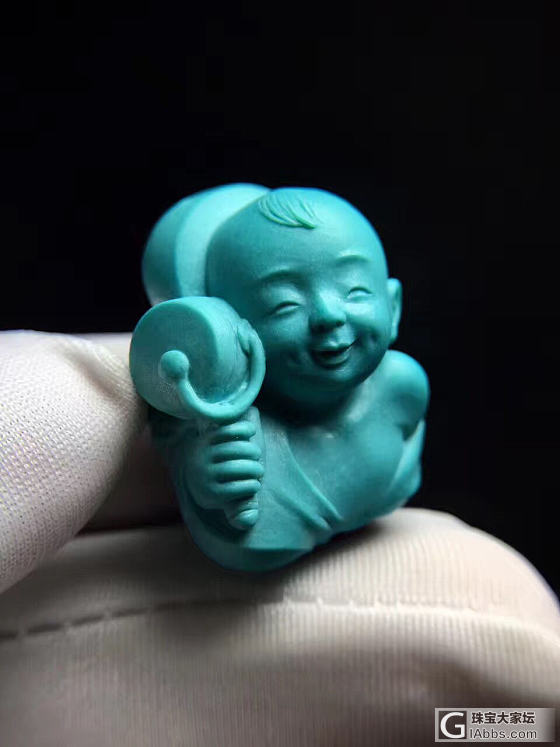 童趣，你就说萌不萌？！！_挂件松石