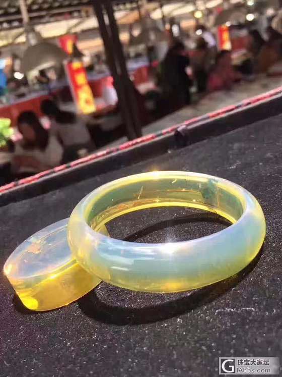 新品：金蓝贵妃手镯_琥珀手镯