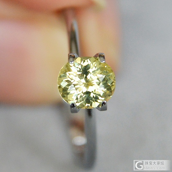 0.94ct 非洲产地 金绿色 椭圆形 天然 金绿宝石 戒指 镶嵌定制_刻面宝石金绿宝石