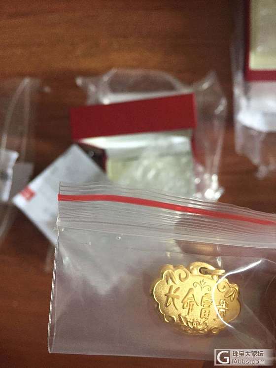 开个小金仓_吊坠耳钉金