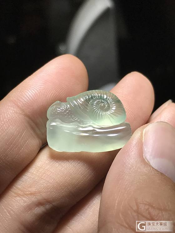 晒晒小蜗牛_挂件翡翠