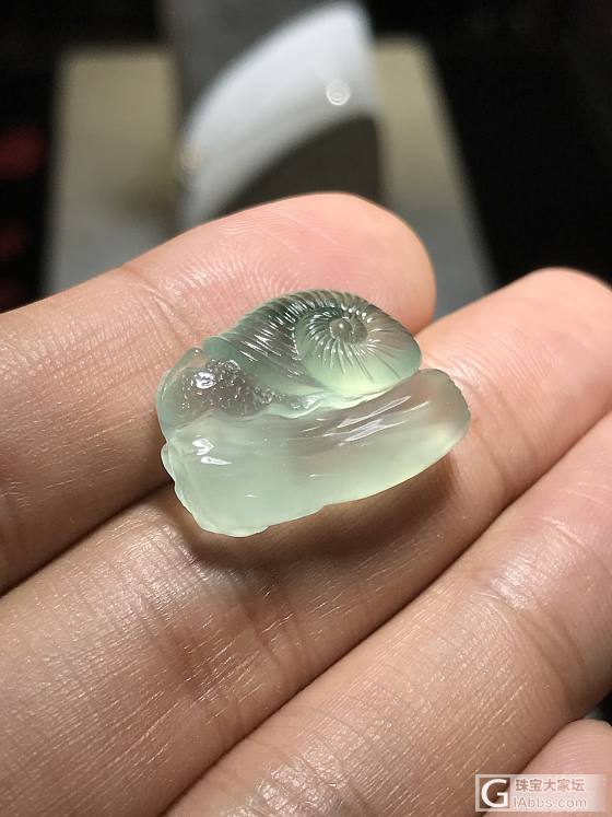 晒晒小蜗牛_挂件翡翠