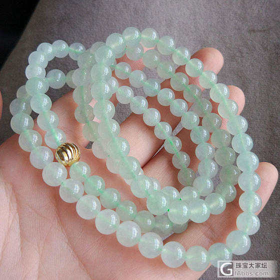 小清新珠链~_珠串双儿翡翠翡翠