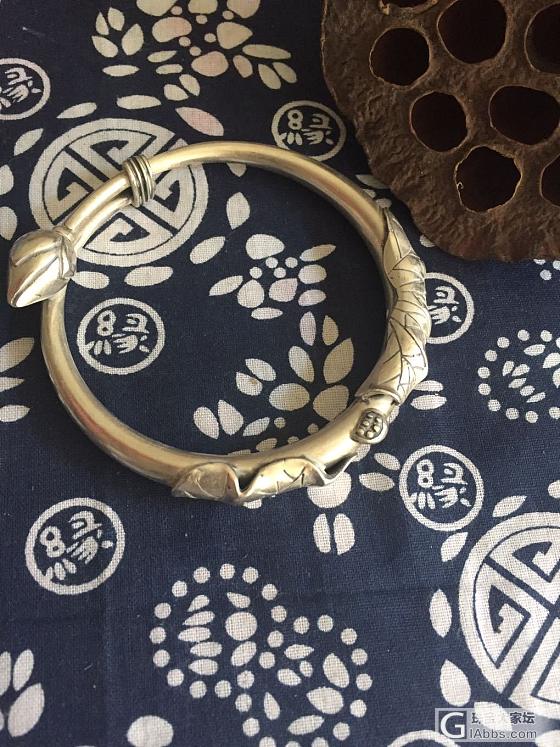 转卖闲置纯银手镯_手镯银