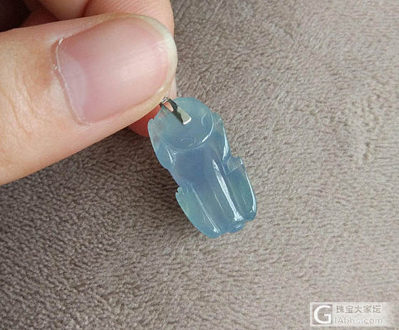 冰种紫罗兰貔貅~_挂件翡翠双儿翡翠
