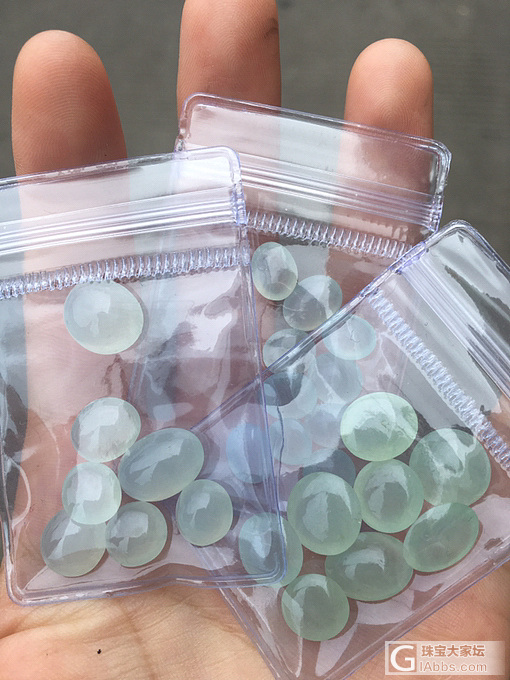 刚从老缅那进的蛋面，做镶嵌去😁😁👏_蛋面
