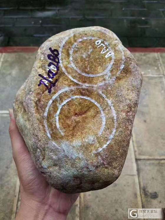 ZLa286，精品老木纳苹果绿手镯色料，种水色俱佳，全身压灯色水超好，表面没啥裂..._原石翡翠