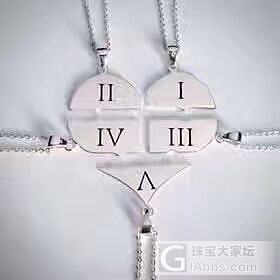 闺蜜 爱心拼图项链 五拼款[爱心][爱心][爱心]_项链