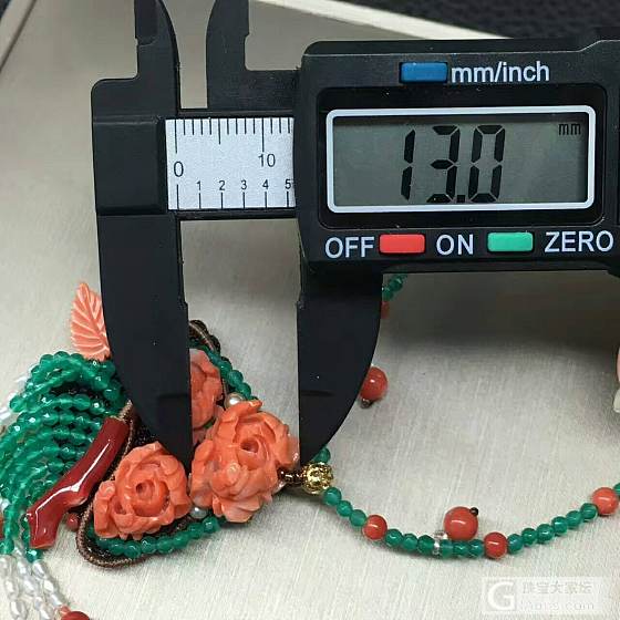 🍀台湾莫莫牡丹花项链！手工编织制作！颜色品相如图！配天然晶石！雍隆华贵！_珊瑚项链