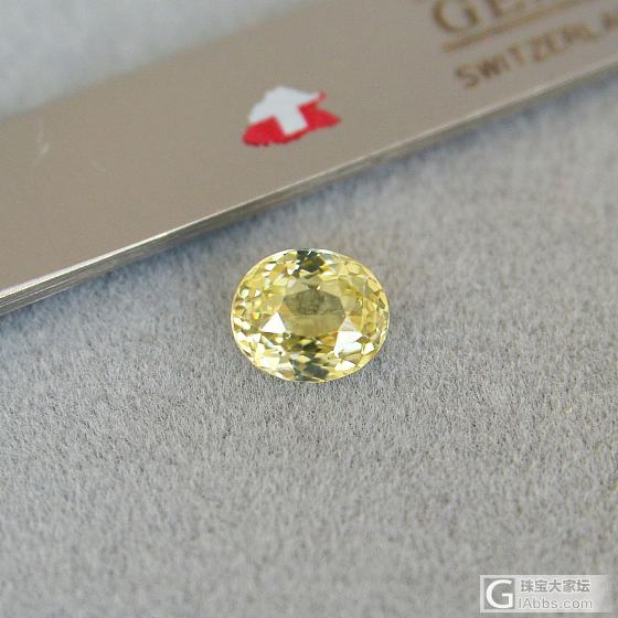 1.33ct 坦桑尼亚 金绿色 黄色 椭圆 天然 锆石 戒指 镶嵌定制_刻面宝石锆石