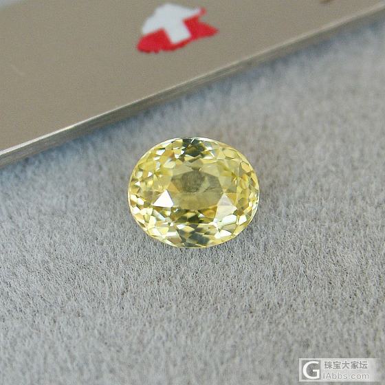 1.33ct 坦桑尼亚 金绿色 黄色 椭圆 天然 锆石 戒指 镶嵌定制_刻面宝石锆石