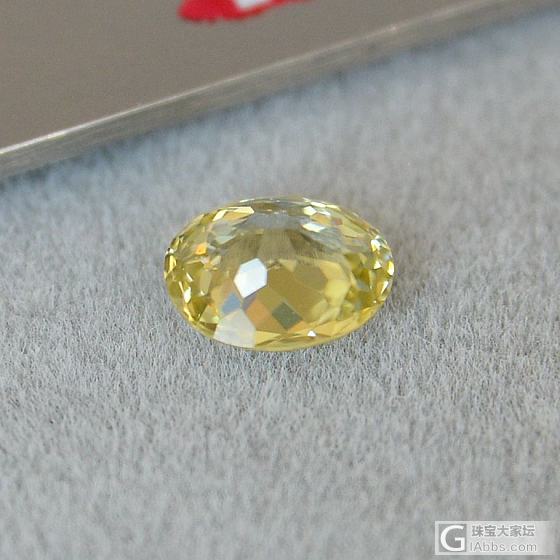 1.33ct 坦桑尼亚 金绿色 黄色 椭圆 天然 锆石 戒指 镶嵌定制_刻面宝石锆石