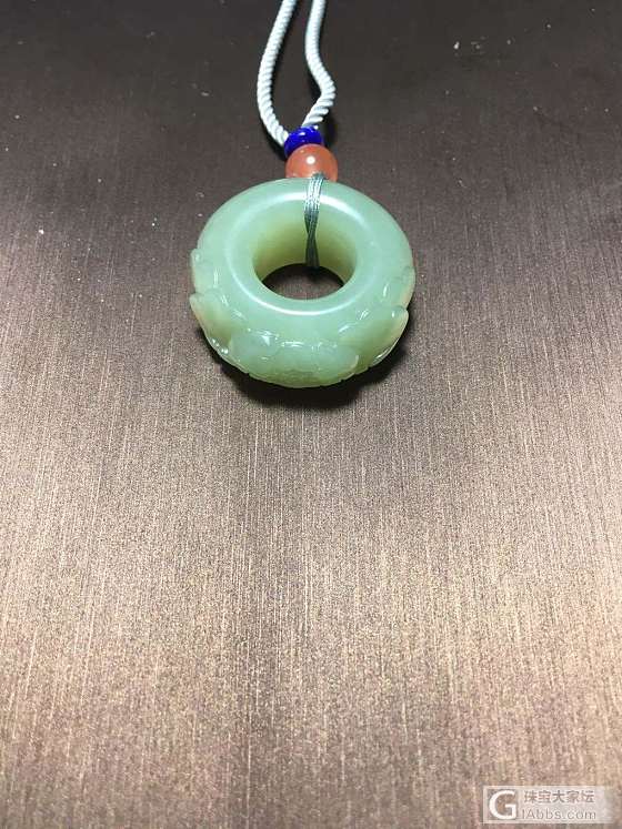 牡丹花圈_挂件和田玉