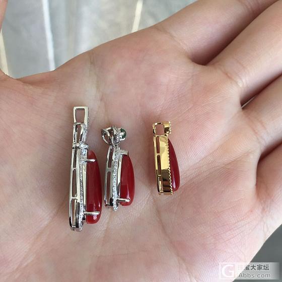阿卡赤血水滴吊坠_吊坠珊瑚