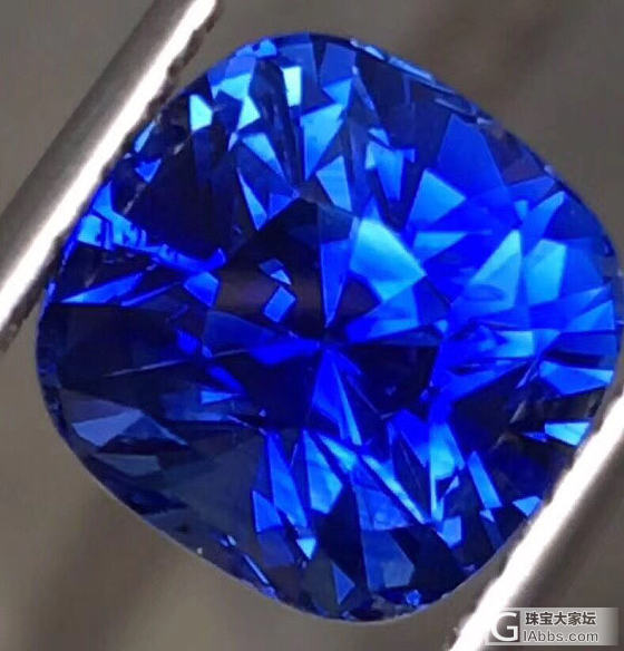 大神帮我看这颗7颗啦莲花评级孔雀蓝_刻面宝石蓝宝石