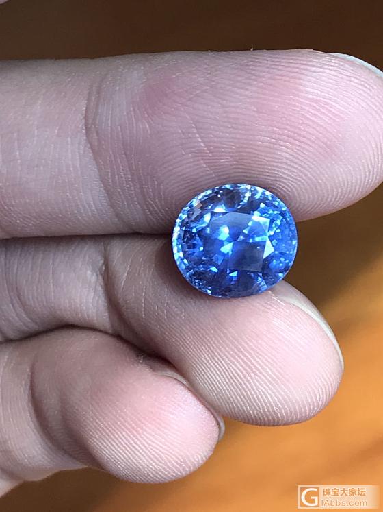 颜色淡淡的缅甸蓝宝 10ct 挺可爱的_刻面宝石蓝宝石